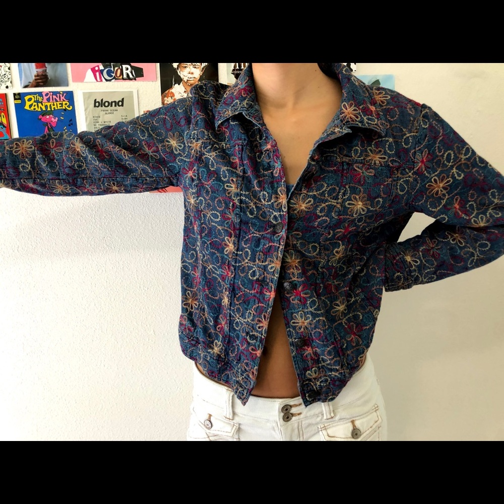 Vintage denim colored long sleeve